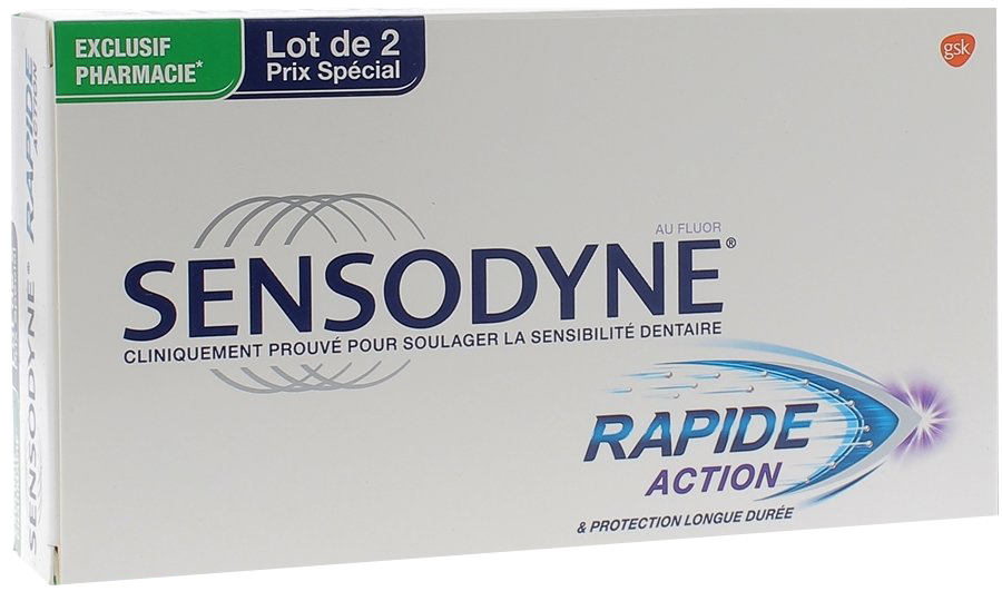 SENSODYNE RAPIDE ACTION DENTS SENSIBLES